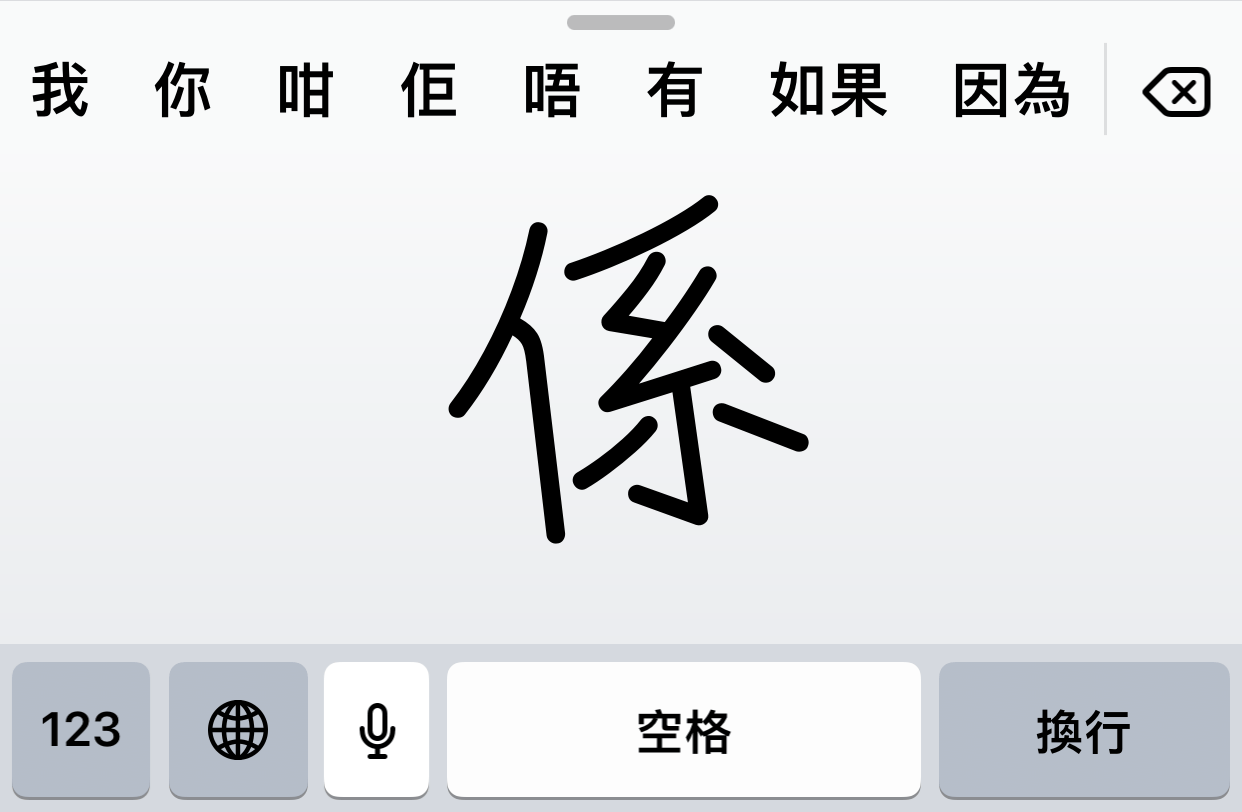 iPhone Cantonese Input